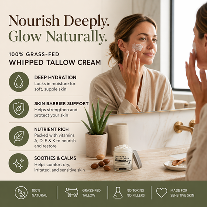 100% Grass-Fed Whipped Tallow Cream
